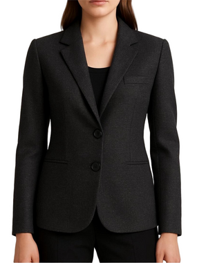 Theory Black Virgin Wool Blazer Size 8